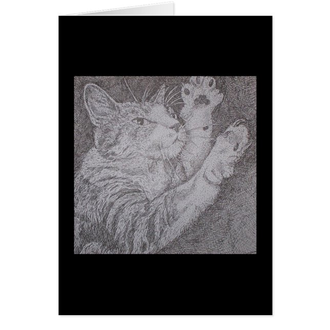 Cartão gato da dança (Frente)