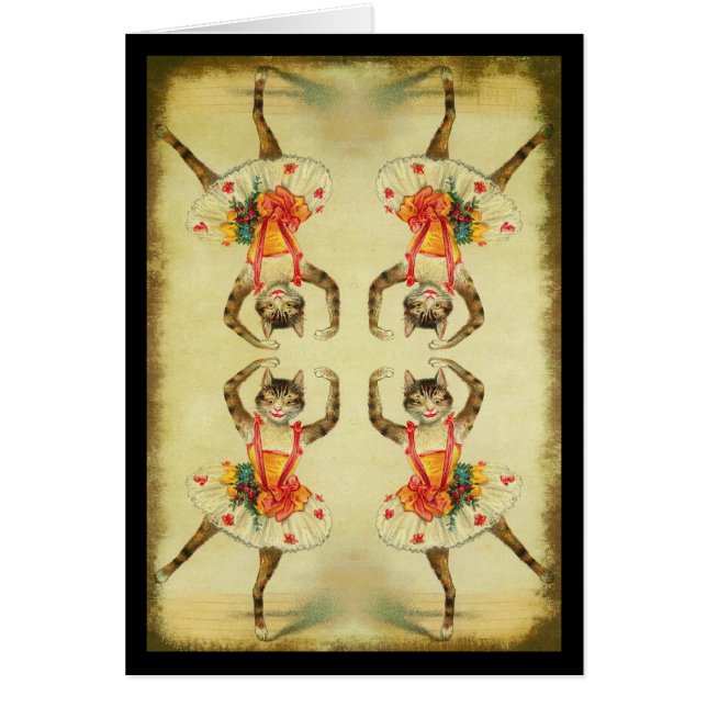 Cartão Gato Dançante (Frente)