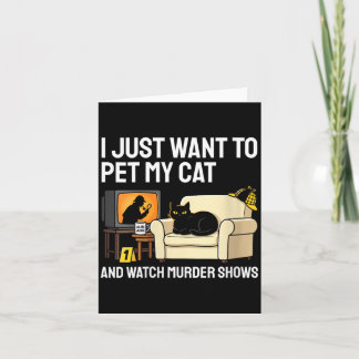 Cartão Gato de estimação feminino e assistir a shows de a