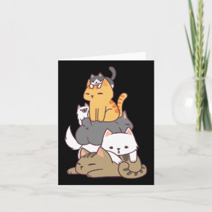 Cartão Gato De Gato Engraçado Gato Bonito Dom T Shi