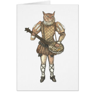 Cartão Gato do banjo