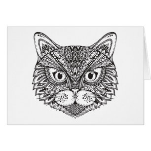 Cartão Gato do estilo