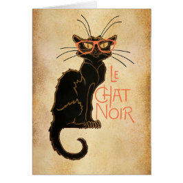 Cartão Gato do hipster, clássico