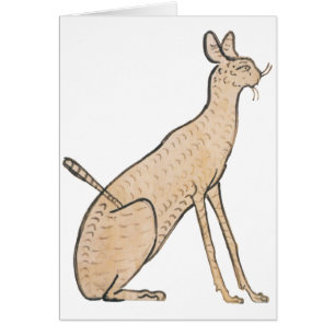 Cartão Gato Egípcio