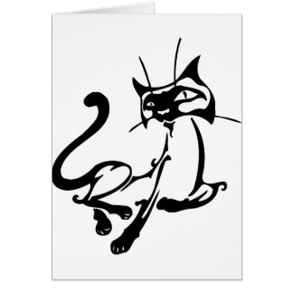 Cartão Gato elegante