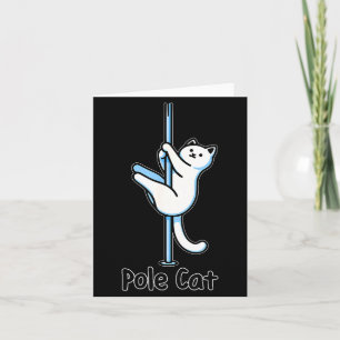 Cartão Gato Engraçado Dançando Ou É Uma Piada de Palavras