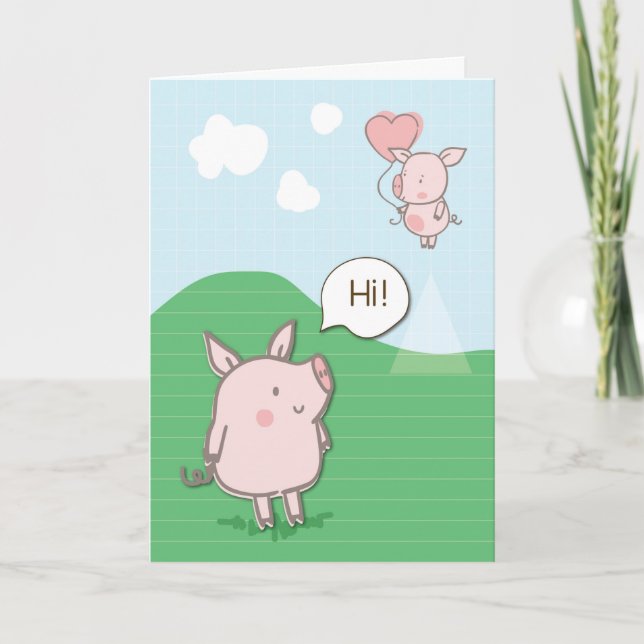 Cartão Gato engraçado na Rua. Dia de Patrick com o Chapéu (Frente)