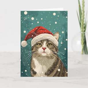 Cartão Gato festivo