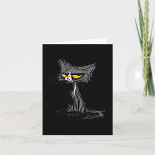 Cartão Gato Gatinho Eu Rolei Meus Olhos Alto Engraçado Sa