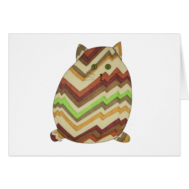 Cartão Gato Gordo (Frente Horizontal)