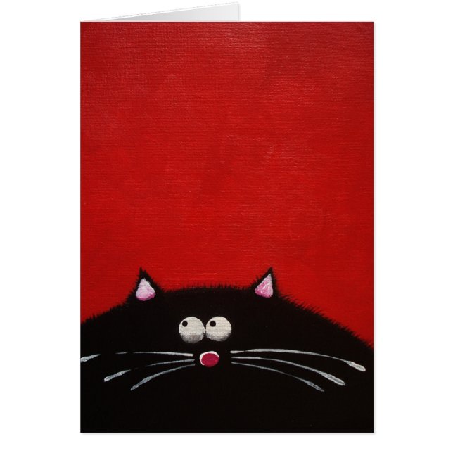 Cartão Gato gordo (Frente)