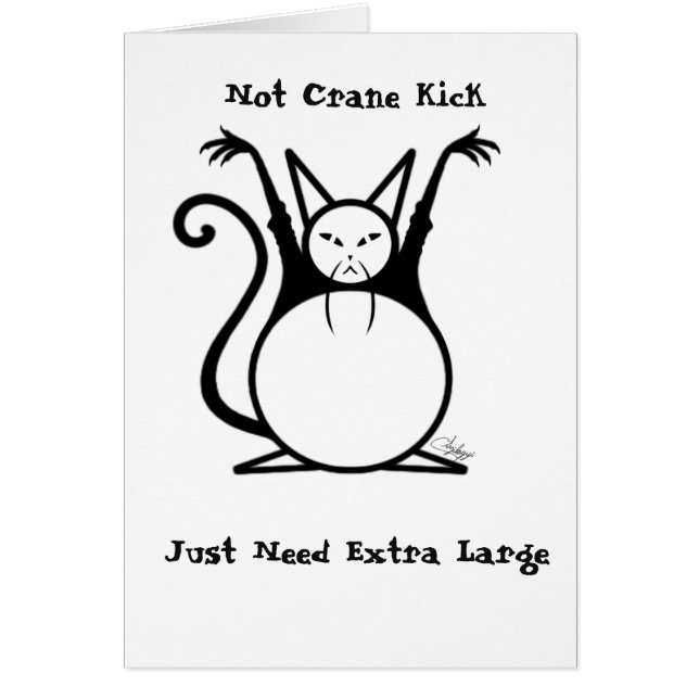 Cartão Gato Gordo Mestre (Frente)