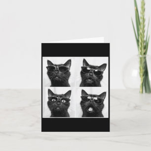 Cartão Gato Gráfico Engraçado Fotocabine Selfie Engraçado