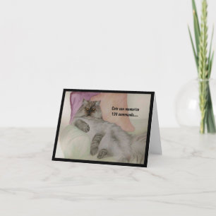 Cartão Gato Humorístico sendo um GATO