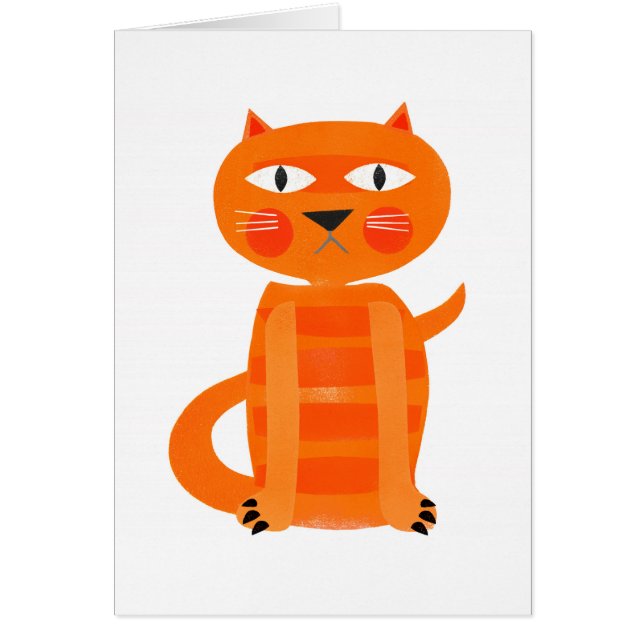 Cartão Gato mal-humorado (Frente)