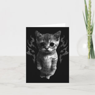 Cartão Gato Meme Gatinho Vintage Boba Retro Y2k Engraçado