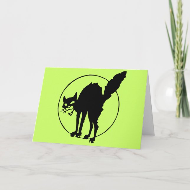 Cartão Gato Negro (Frente)