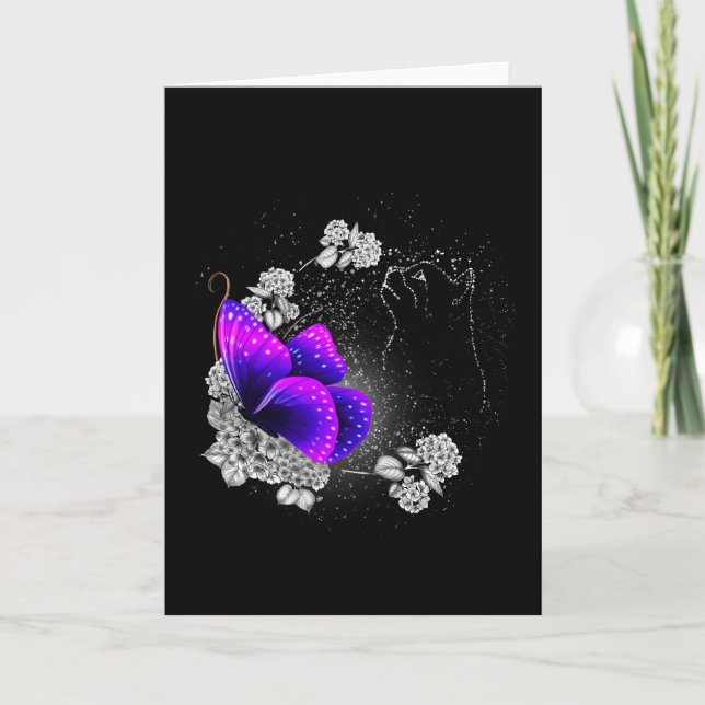 Cartão Gato No Céu Memorial De Animais Tema Presentes Par (Frente)