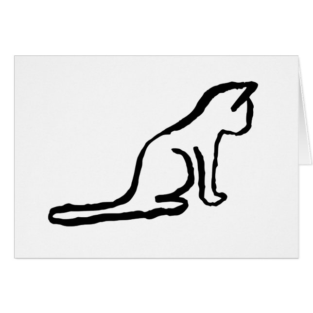 Cartão Gato pequeno (Frente Horizontal)