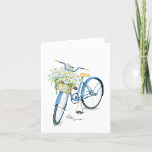 Cartão Gato persa na cesta de margarida