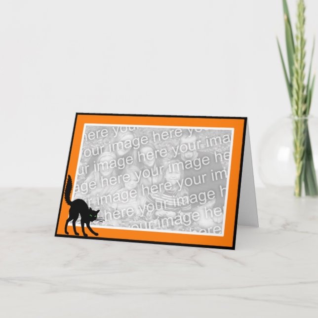 Cartão Gato preto (Frente)