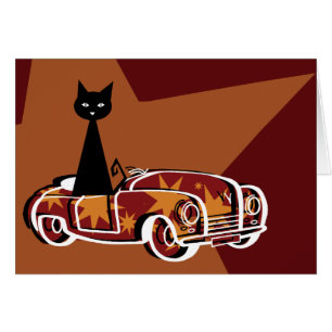 Cartão Gato Preto