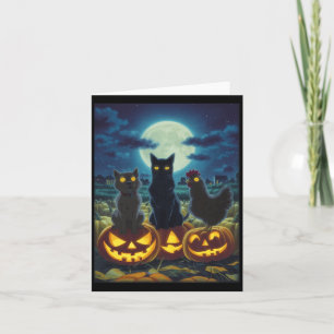Cartão Gato Preto Cachorro Galinha Halloween Abóbora Assu