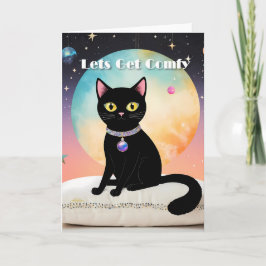 Cartão Gato Preto - Vamos nos Sentir Confortáveis
