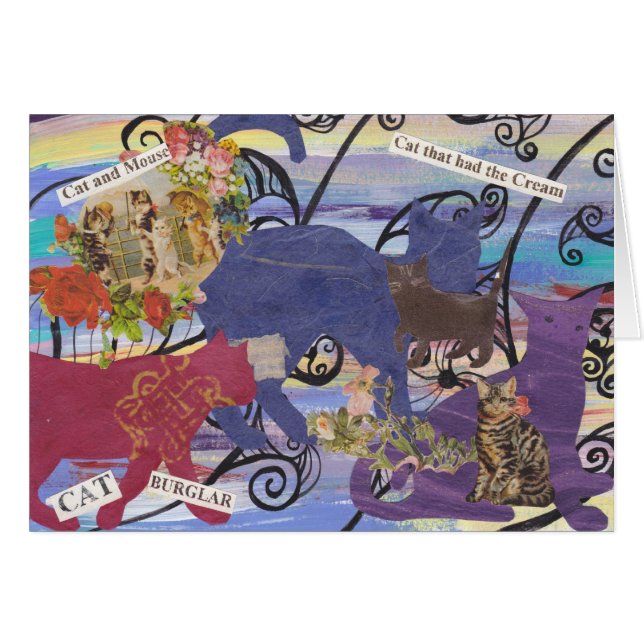 Cartão Gato que teve o creme (Frente Horizontal)