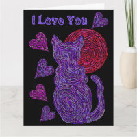 Gato roxo de Z e o aniversário do amante do gato