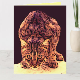 CARTÃO GATO SELVAGEM FILHOTE