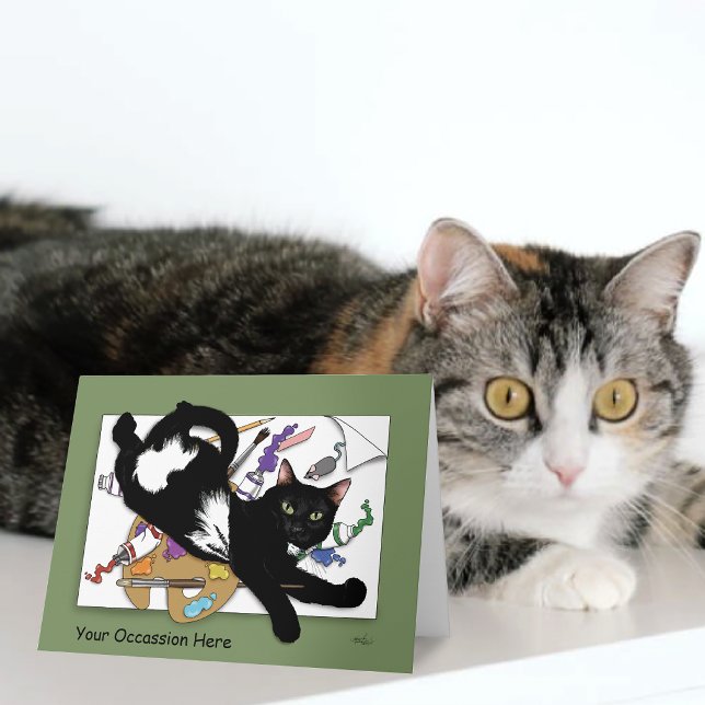 Cartão Gato Siames Malandro e Travesso Engraçado (Criador carregado)