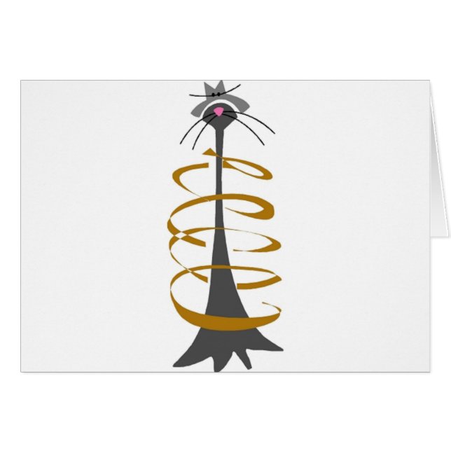 Cartão Gato Siamese de Brown (Frente Horizontal)