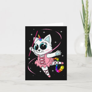 Cartão Gato Unicórnio Cati Milho Kittycorn Gatinho Fofo A