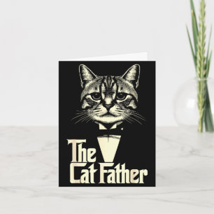 Cartão Gato vintage pai papai vida gato pai feliz dia dos
