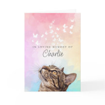 Gato Xadrez Marrom Arco-Íris Perda Memorial