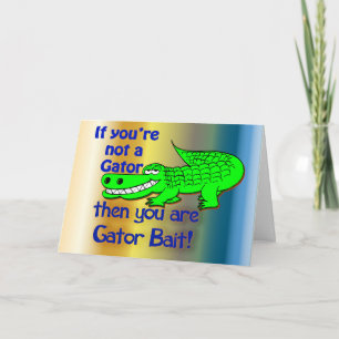 Cartão Gator Bait Saudações