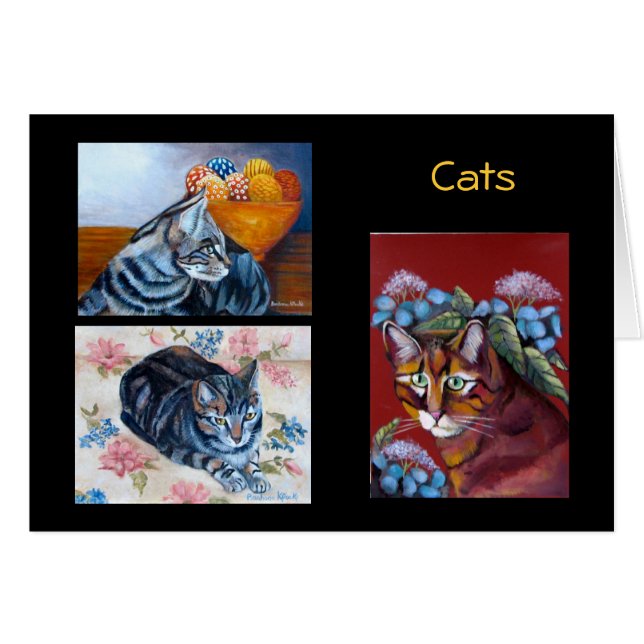 Cartão Gatos (Frente Horizontal)