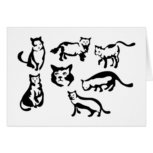 Cartão Gatos (Frente Horizontal)