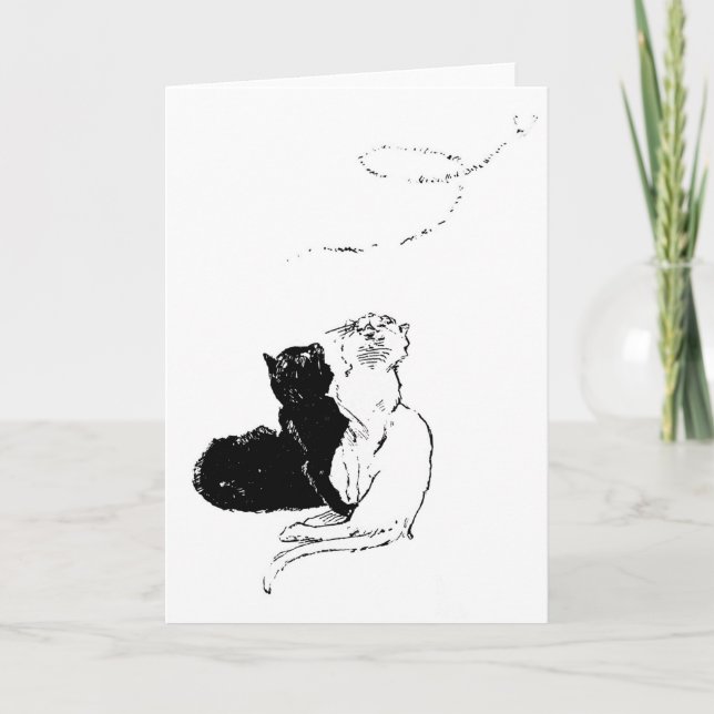 Cartão Gatos, Alexandre Steinlen (Frente)