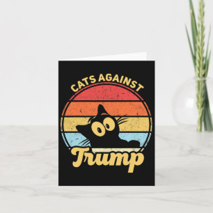Cartão Gatos Contra A Eleição Anti Trump Funny Anti Trump