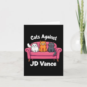 Cartão Gatos Contra J.d. Vance Gato Sem Filhos