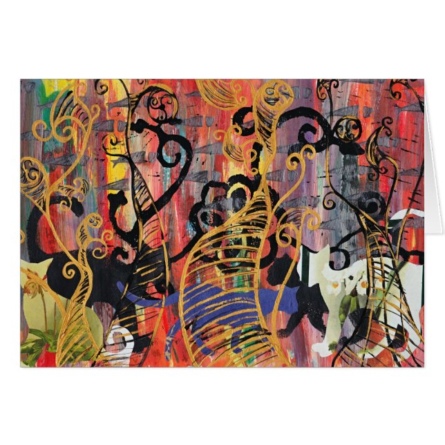 Cartão Gatos da orquídea (Frente Horizontal)