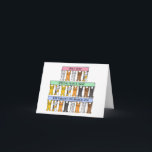 Cartão Gatos de Cartoon aniversário de 21 anos<br><div class="desc">Três filas de gatos cartoon segurando cartazes coloridos que dizem "Apenas pessoas muito especiais têm aniversários no dia 21 de março".</div>