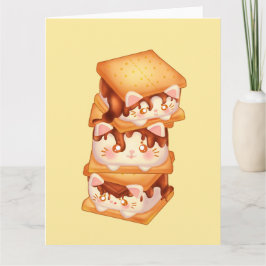 Cartão Gatos de Chocolate