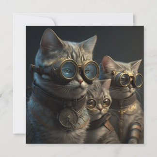 Cartão Gatos-de-galinha
