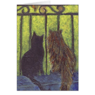 Cartão Gatos de Paris