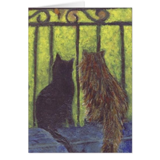 Cartão Gatos de Paris (Frente)