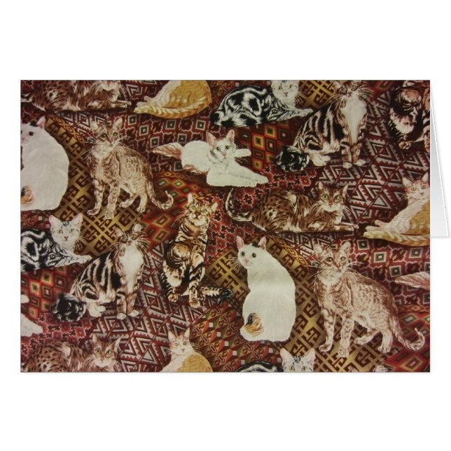 Cartão Gatos e Gatinhos (Frente Horizontal)