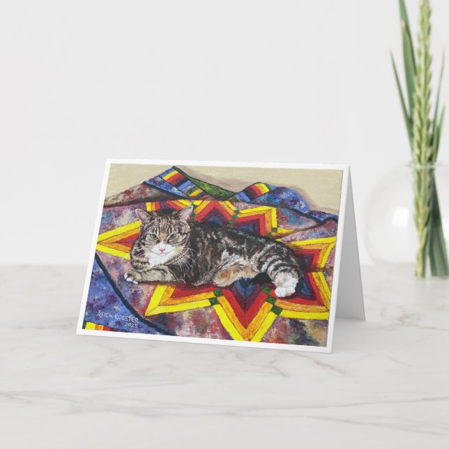 Cartão Gatos e Quilts-Misu (Frente)